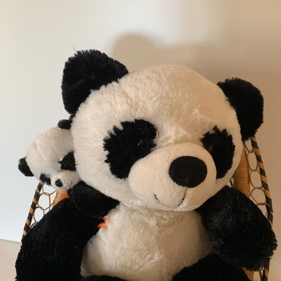 Hugfun Plush Panda Bear Mom and Baby 16” - Picture 2 of 9